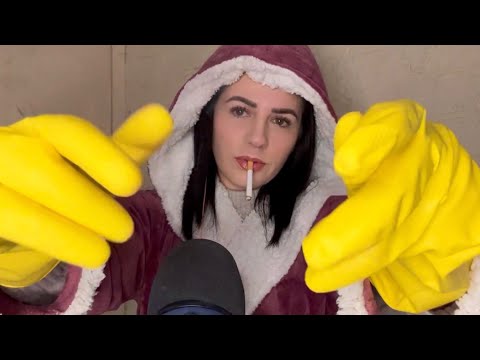 ASMR | Smoking In Crinkly Rubber Gloves! ~Relaxing Hand Movements~