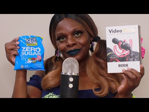 RODE VIDEOMICRO UNBOXING ASMR EATING SOUNDS JOLLY RANCHER
