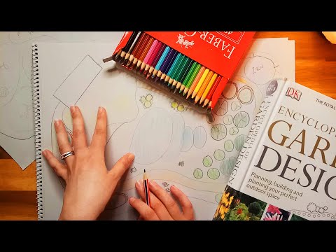ASMR Drawing Out Your Garden Plan Role Play