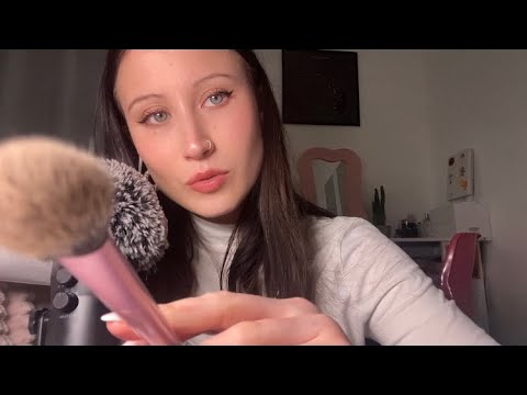 asmr | doing your soft glam makeup
