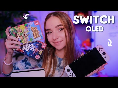 ASMR: Unboxing de ma Nintendo Switch OLED + mes jeux
