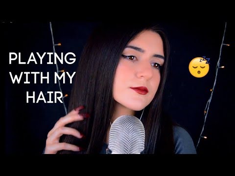 [ASMR] Relaxing Hair Play & Whispering