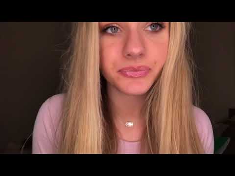 ASMR- CLOSE UP repeating my INTRO/ tingly whisper w/ mouth sounds/ hand movements