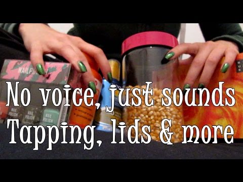 #107 ~No voice, just sounds~ Tapping, lids, liquid & more *ASMR*