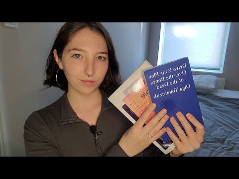 ASMR whispered book reviews & tingly sounds | tapping, gripping & page turning