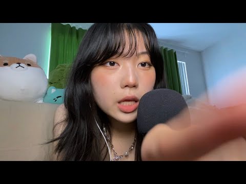 asmr mouth sounds with a little bit of hand movements
