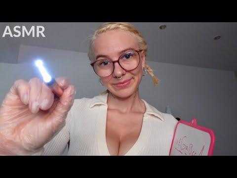 ASMR Eye Exam (getting something out of your eye) 👁️ {german/deutsch}