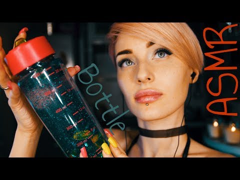 ASMR Bottle of glow water. Bubbles / Visual /  Meandering /Transfusion