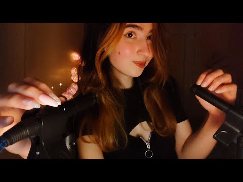 ASMR 🍮Voz DULCE y SUAVE (tapping, scratching, Eco, mouth sounds...)