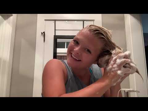 ASMR hair washing, soap sounds!!