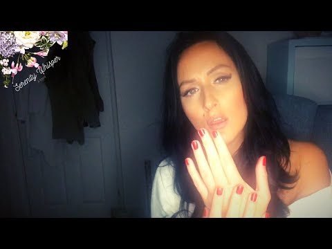 ASMR Singing you to sleep with mesmerising hand movements in a rain storm Zzzz