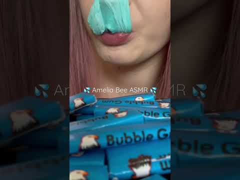 Giant bubble stuck to my nose!😱 #bubblegum