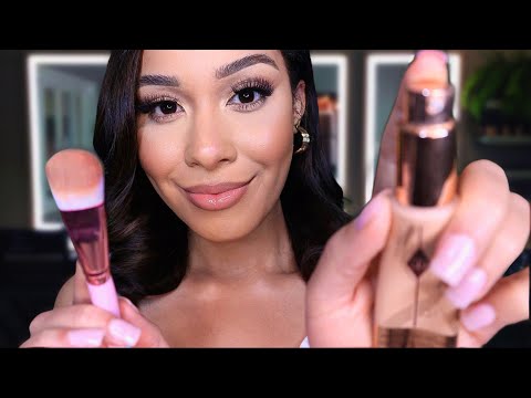 ASMR Relaxing Makeup Roleplay 🌸Doing Your Makeup With Layered Sounds ~ Personal Attention