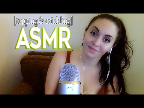 My second ASMR Video! 💕 [mic tapping/crinkling/random tapping]
