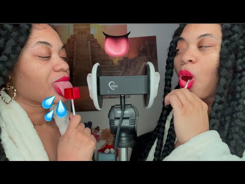 ASMR 👅💦Most intense, Licking twin mouth sounds ever..