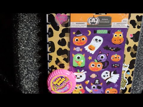 CUTE HALLOWEEN STICKERS FOR MY JOURNAL HUBBA BUBBA ASMR CHEWING GUM JOURNALING