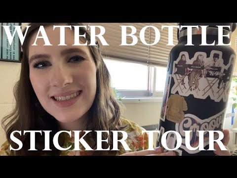 {ASMR} Water Bottle Sticker Tour