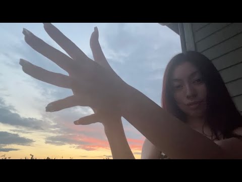 Lofi ASMR During a Sunset (Hand Movements, Mouth Sounds, Whispers)