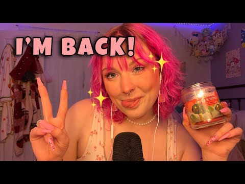 ASMR Welcome Back! Trigger Assortment and Rambling for Tingly Relaxation 💗✨