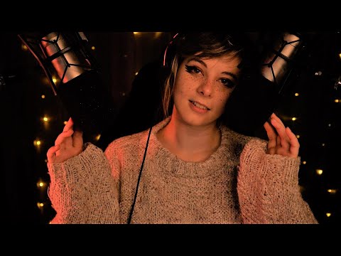 ASMR | slow bassy mic scratching, softest whispering, positive affirmations, rain sounds