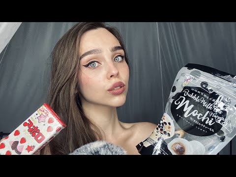 Eating mochi and other Japanese candies & munching sounds 🌸 | ASMR