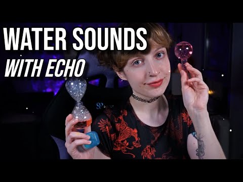 Water and Mouth sounds with ECHO REVERB 💦💧| ASMR Eng&Esp