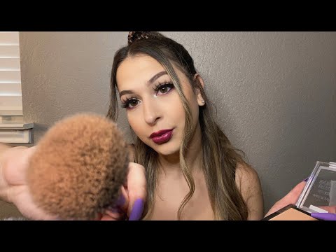 ASMR fast and aggressive makeup application Roleplay ⚡️🎨💄 collab 💛