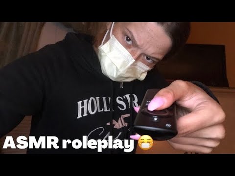 Roleplay ASMR show and tell I have to wear a mask 😷 you’re sick + tapping on things