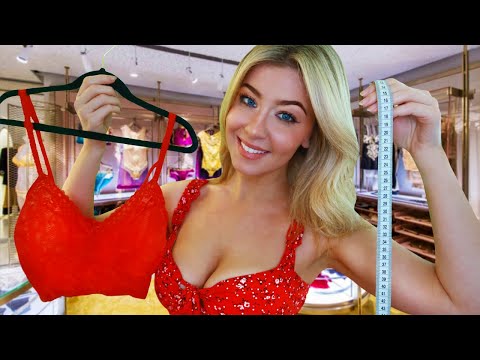 ASMR LINGERIE MEASURING & STYLE CONSULTATION 👙 Valentine's Day Roleplay