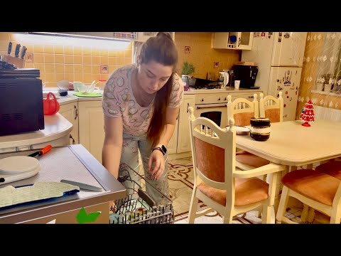 Night dishwasher reset / home cleaning
