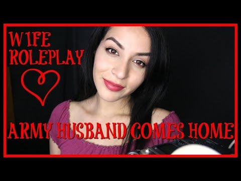 ASMR 🖤 ARMY HUSBAND COMES HOME ❤️ GIRLFRIEND ROLEPLAY