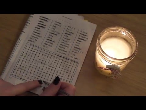 ASMR JEUX DE MOTS - French Asmr - Matches/Candle/Game