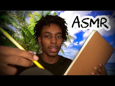 [ASMR] Artist draws you on the beach/ lo-Fi whispers/ ocean sounds