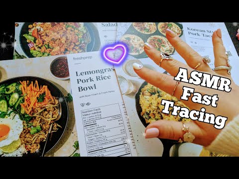 ASMR Fast Tracing, Mouth Sounds, Tapping & Whisper Recipe Cards (Viewers Request)