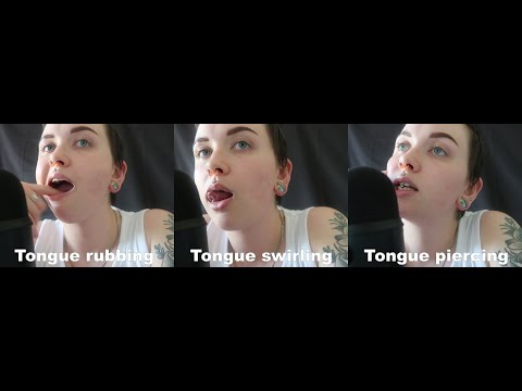 ASMR With My TONGUE [Tongue Rubbing - Tongue Swirling - Tongue Piercing Sounds]