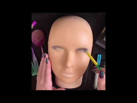 ASMR makeup on mannequin