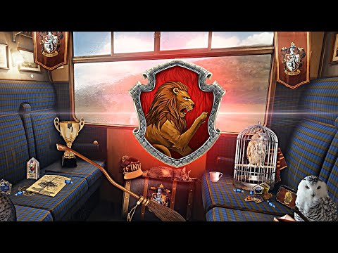 Hogwarts Express ◈ Gryffindor Wagon Edition | Harry Potter inspired ASMR Ambience | Relax Train Ride