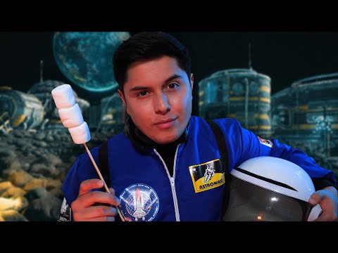 ASMR | Camping on the Moon | Space Officer Roleplay