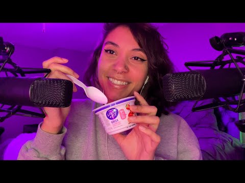 Mouth Sounds Brought to You by Yogurt ~ ASMR