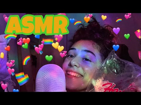 ASMR| EATING CANDY FLOSS (MOUTH SOUNDS & HAND MOVEMENTS) CHIT-CHAT ❤️