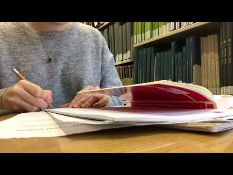 [Unintentional ASMR] Studying in a Library