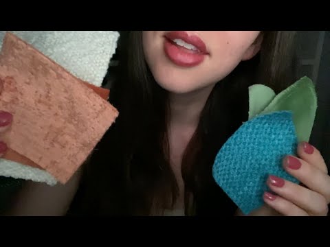 ASMR Doing Your Makeup with Fabric Swatches