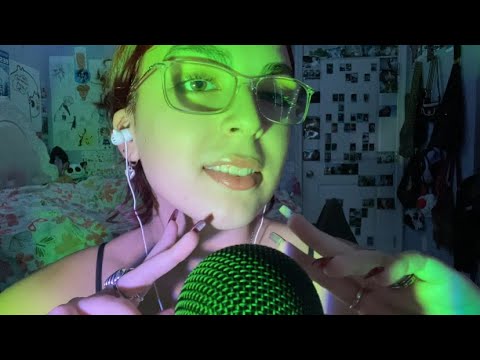 ASMR | whisper rambles with hand sounds + ring sounds
