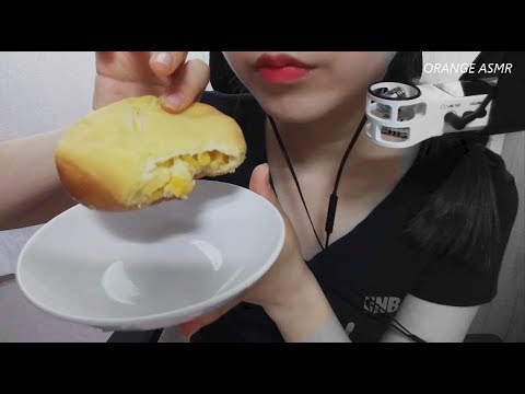 ASMR soboro corn bread 삼송빵집 마약빵 옥수수빵 이팅사운드 ♥ 노토킹 먹방 No Talking Eating sounds mukbang