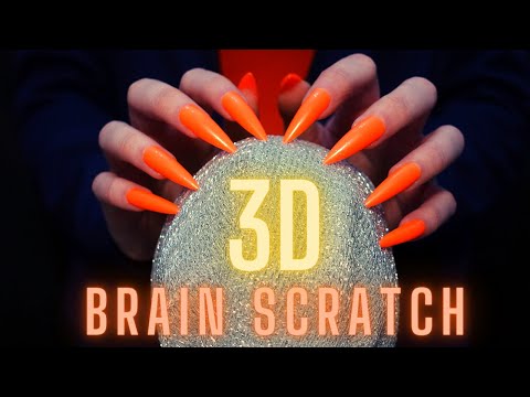 Asmr Mic Scratching - Brain Scratching with Long Nails | Asmr No Talking for Sleep and Relaxation