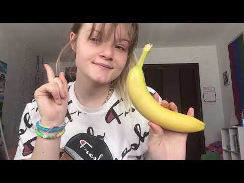 Asmr eating a banana