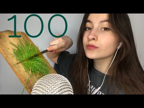Asmr 100 triggers in one minute ❤️