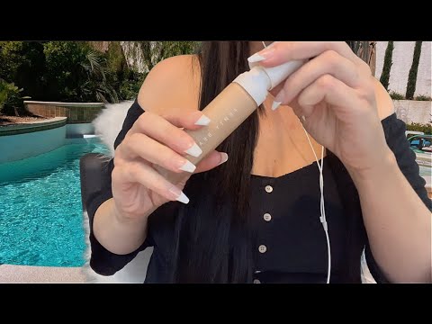 1 Minute ASMR Bestie Does Your Waterproof Makeup for the Pool Party 💦