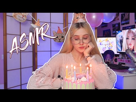 ASMR It's my Birthday! 🍰 ASMR Birthday Cake Eating Sounds and Relaxation Triggers