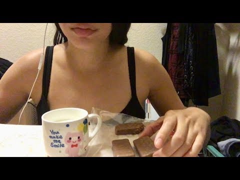 Asmr | Eating Tim Tam & Drinking Milk | No Talking